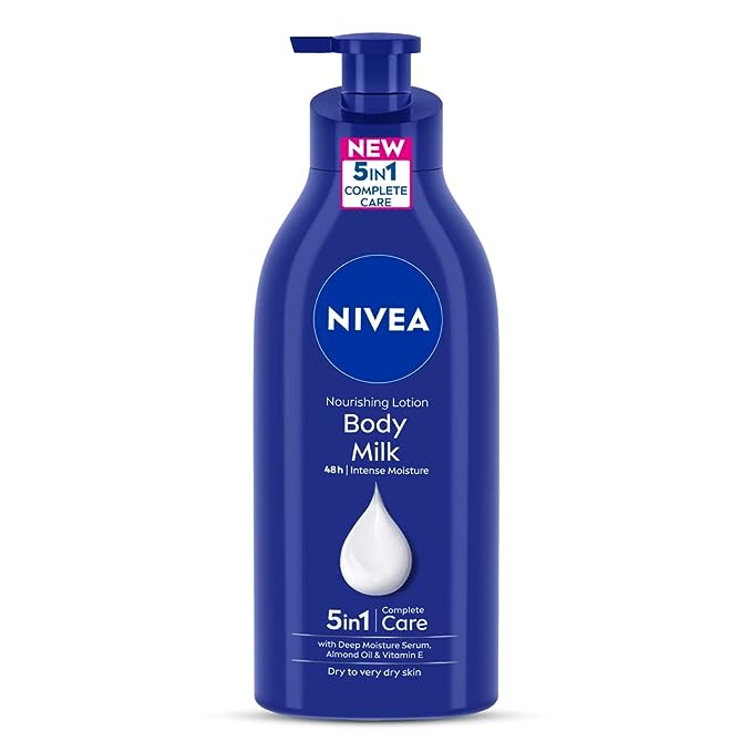 NIVEA Nourishing Body Milk 600ml Body Lotion | 48 H Moisturization | With 2X Almond Oil | Smooth and Healthy Looking Skin |For Very Dry Skin NIVEA Nourishing Body Milk 600ml Body Lotion | 48 H Moisturization | With 2X Almond Oil | Smooth and Healthy Looking Skin |For Very Dry Skin